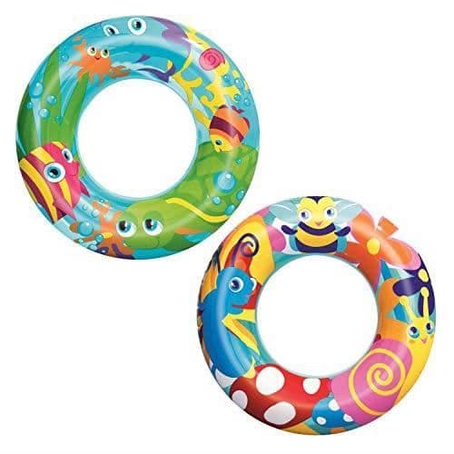 Oppblåsbar ring - BESTWAY - 36013 - Blandet - For barn - Utendørsbruk Multifärg Vinyl