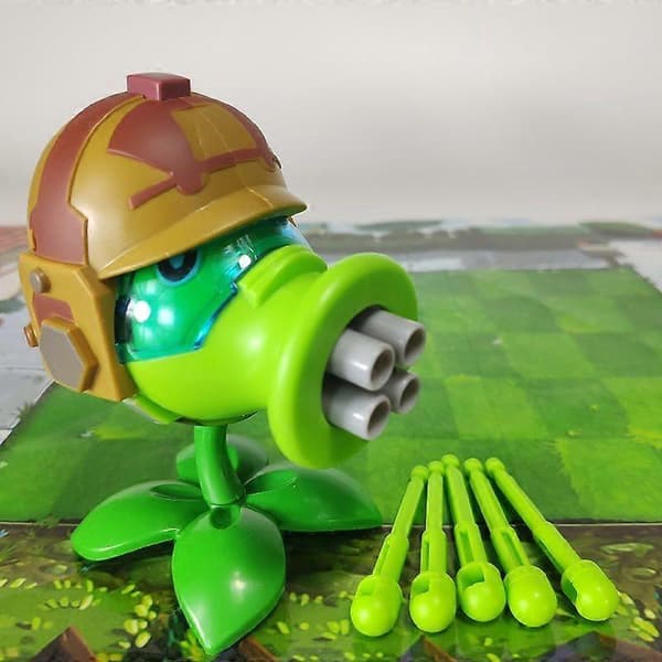 Plants vs Zombies Legetøj Komplet Sæt Maskingevær Ærteskydder Legetøj Høj Kvalitet