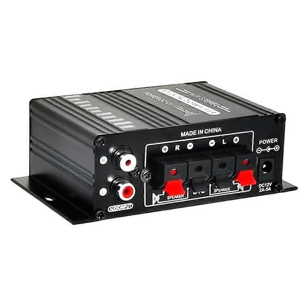 Mini Stereo Forstærker Dc12V Dobbeltkanal Hi-Fi Lydspiller