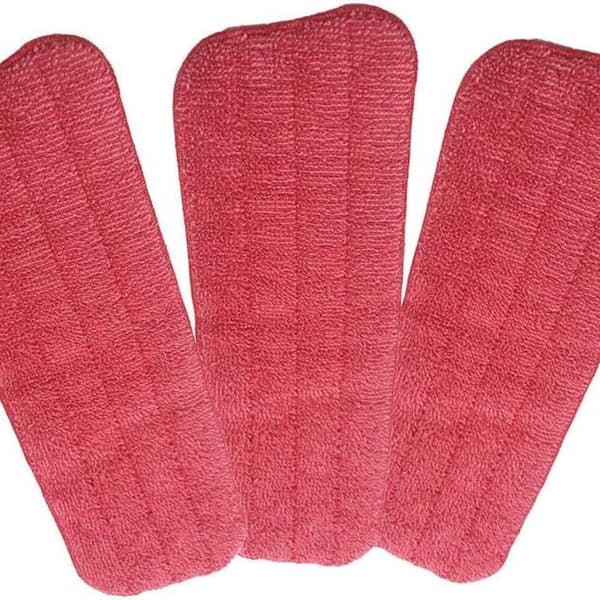 Mopp, 3-delt mopp mikrofiber rengjøringspute, påfyllingsmopptrekk