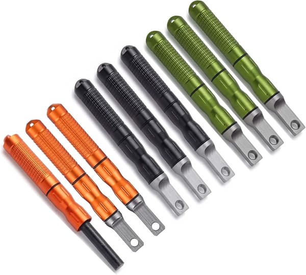 9-pakning Camping Nød-ildstartere, Værbestandig Ferro Rod Kit -