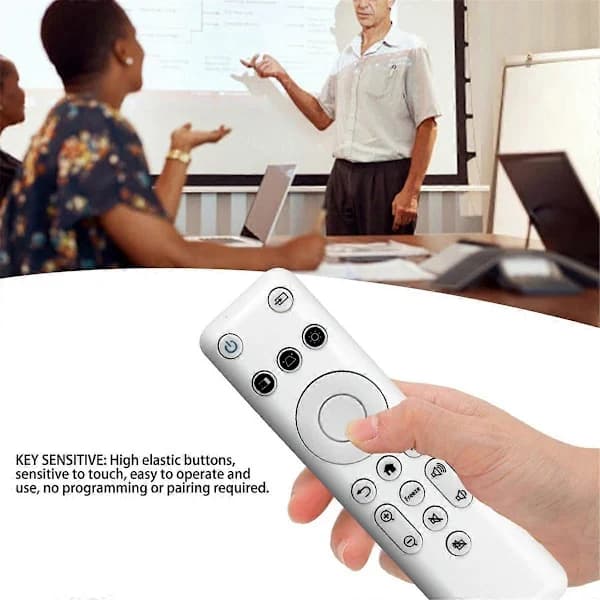 Replacement Remote Control for Epson CO FH01 CO FH02 CO W01, ABS Easy to Install, White