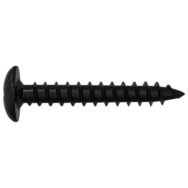 Self-tapping nail 12 pcs Black 4 x 25 mm Steel