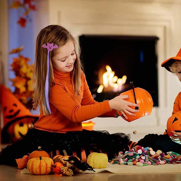 4 st Halloween hårnålar raka tum hår, barn flicka flätad Hai