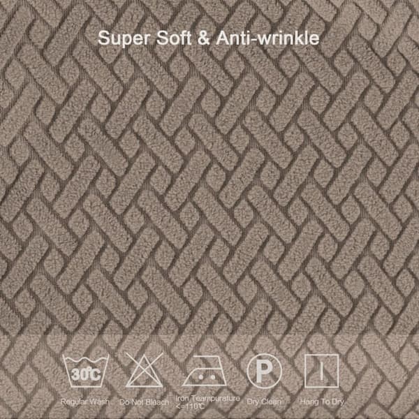 4-pakning stretch jacquard stolovertrekk til spisestue, avtakbart og vaskbart (med ryggbånd)