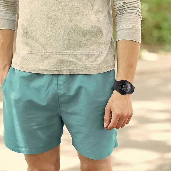Slidstærkt svedafvisende armbånd til Polar M200 Smartwatch Sort Black