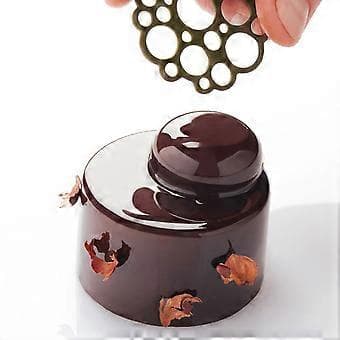 Fondant Blondematte DIY Bake Dekor Molekylær Matlaging Trykkform Silikonmateriale for Kakekant Dekorering Bruk 160 160