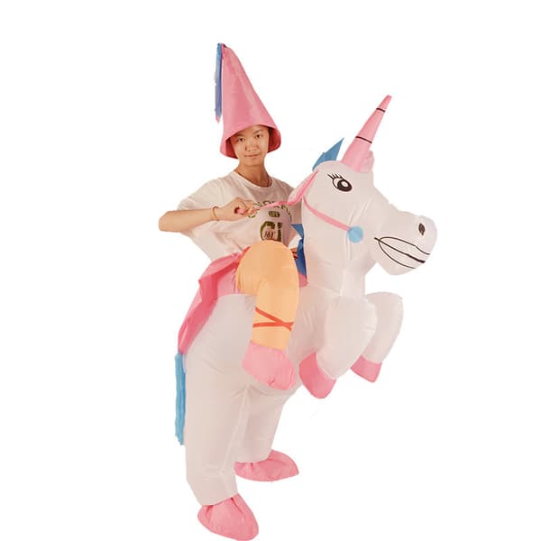 Unicorn uppblåsbar kostym - Rolig uppblåsbar kostym - Premium
