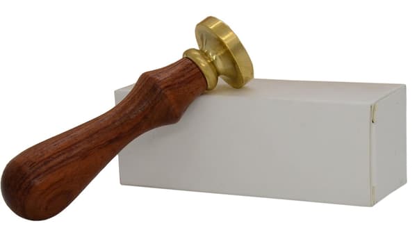 Voksseglstempel bokstav A-Z, alfabet initialseglstempel for jule- og takkekort, bryllupsinvitasjon W-S-2 (bokstav D) -