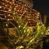 1.5x1.5m LED Solar Light Net Warm White 8 Light Modes String Lights Waterproof