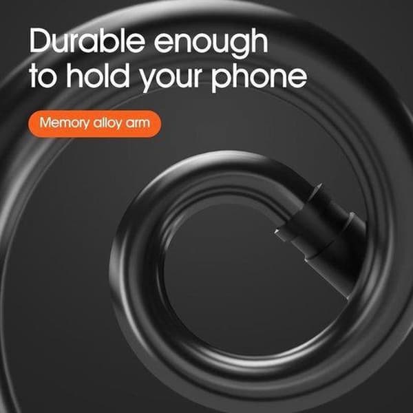 Black Universal Flexible Phone Holder with Clamp - Lazy Arm, Flexible Smartphone Holder