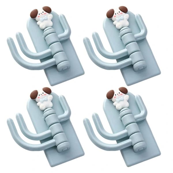 4 pcs Rotating Hooks Wall Door Holder STYLE 8 STYLE 8 Style 8