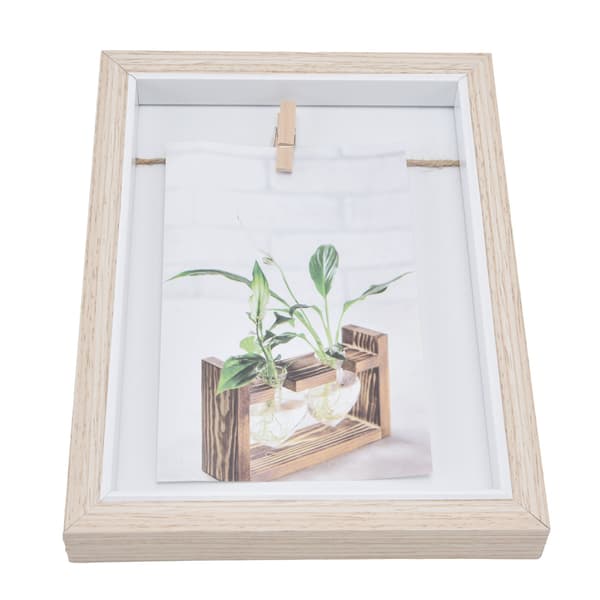 Floating Double-Sided Display Frame, Keepsake Protective Shadow Box for Wall Mounting or Tabletop Display, Simple and Classic Design Ideal for