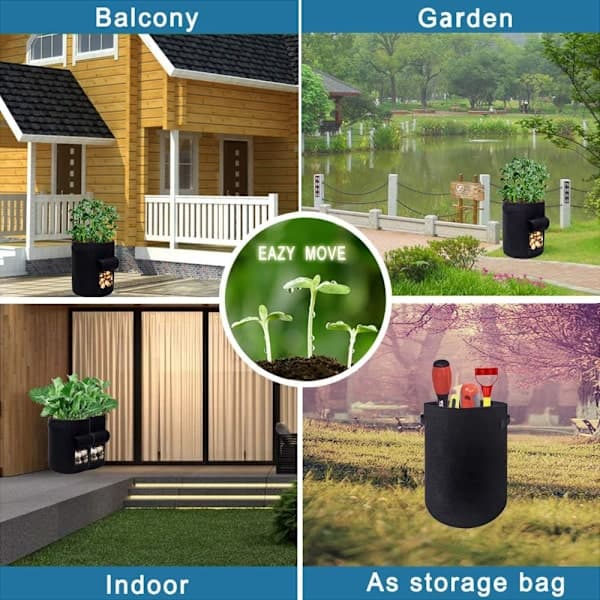 1 Grow Bag, 7 Gallon Thickened Planting Bag, Potato Vegetables