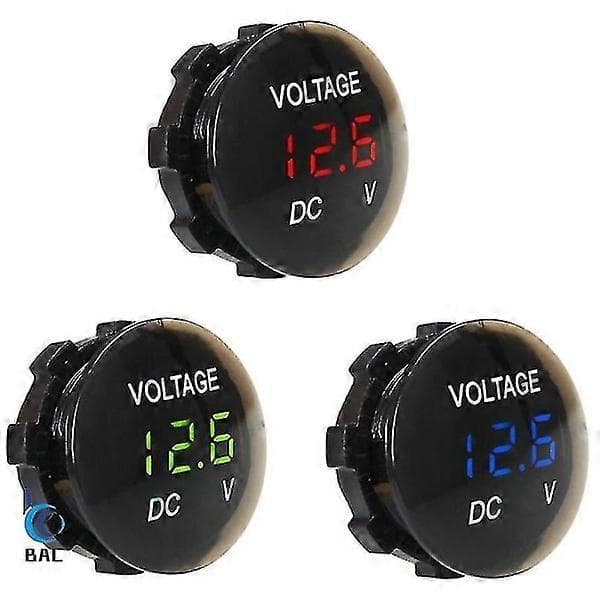 DC 12V-24V LED-panel Digital Voltmeter Display Voltmeter Motorsykkel Bil--