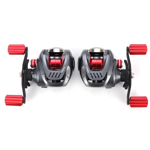 Spider Right-Handed Waterdrop Baitcasting Reel with Deep Spool and Micro Spool, 7.2:1 Gear Ratio, Double Brake, and SV Spool