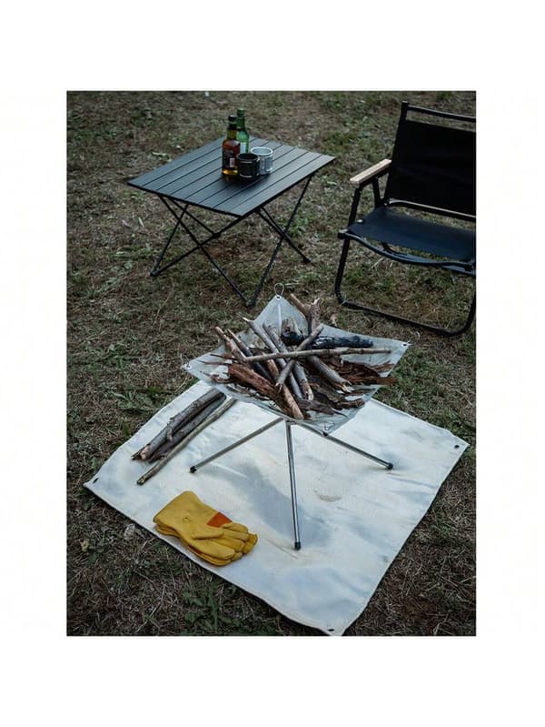 1mm Fireproof Cloth, Flame Retardant Blanket for Camping & Grilling 100*100cm 100*100cm