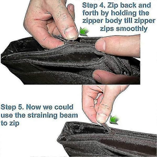 6-pack Fixed Zipper Pullers - Zipper Slider Repair, Instant Zipper Kit - Removable Rescue Replacement Bag brown brown