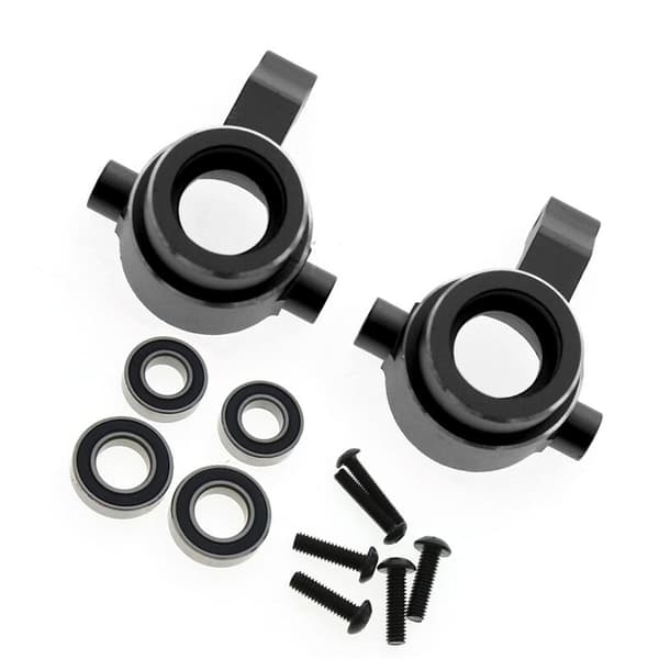 Aluminium Styrekonsol med Leje 9635 til 1/8 Sledge 95076-4 RC Bil Opgraderingsdele Tilbehør, Sort