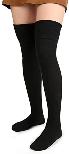 Women's Socks Long Extra Long Cotton Socks Warm Thick Boots Socks Leg Warmers