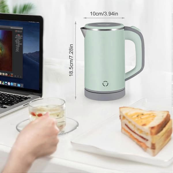 Electric Kettle, 800ML Travel Kettle Lightweight Small Kettle, Fast Boiling, Cordless Portable Kettle, Mini Camping Kettle