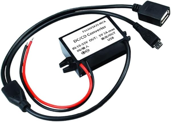 2 STK 12V 36V 48V til 5V USB-konverter DC buck-moduladapter 10-55V mikro 3A 15W regulator -