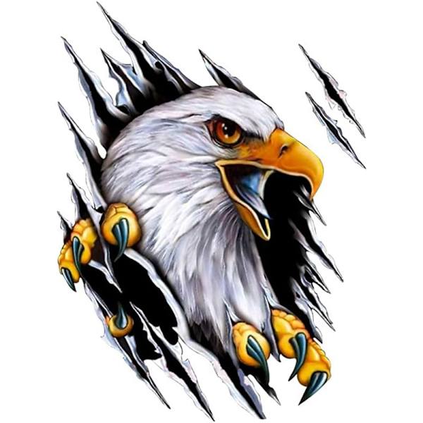 3D Eagle Car Sticker, 3D Eagle Decal, Creative Animal