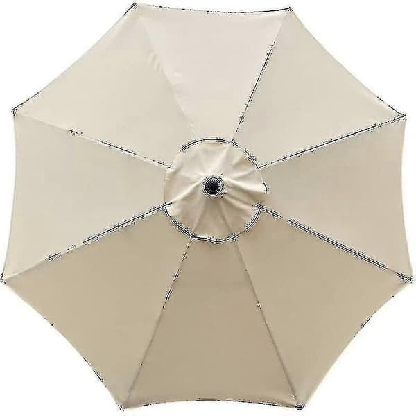 Replacement Parasol Cover, 8 Ribs, 3 M, Waterproof, Anti-UV, Replacement Fabric, Beige