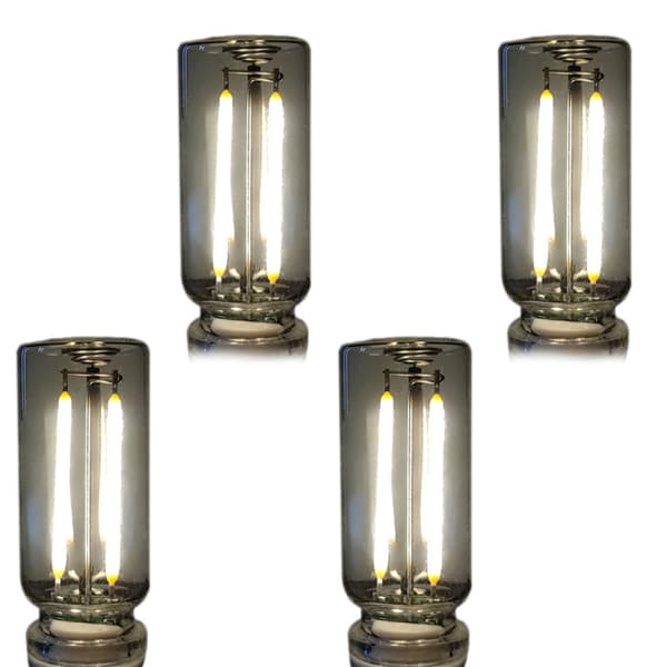 Bil USB Nattlampe Dimbar Interiørbelysning Retro Mini Grensesnitt Hvit Hvit 4 lasting 4 loading White