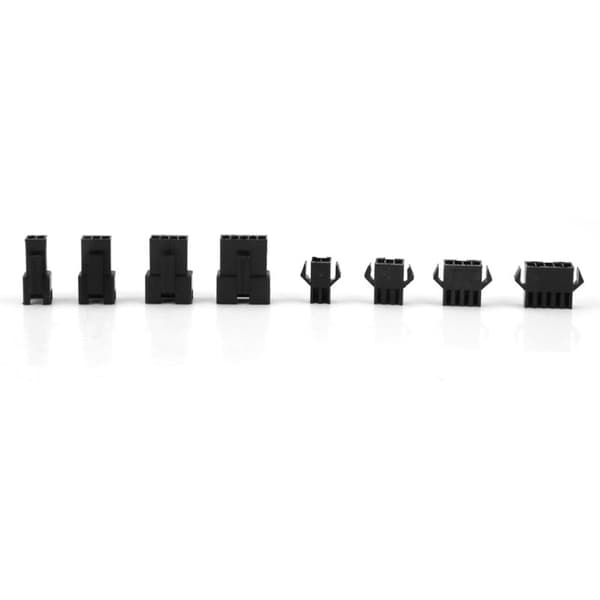 200 stk. SM-stik 2/3/4/5PIN Han-hun-kabel Jumper Pin Header-stikhus-sæt, DUBUNS