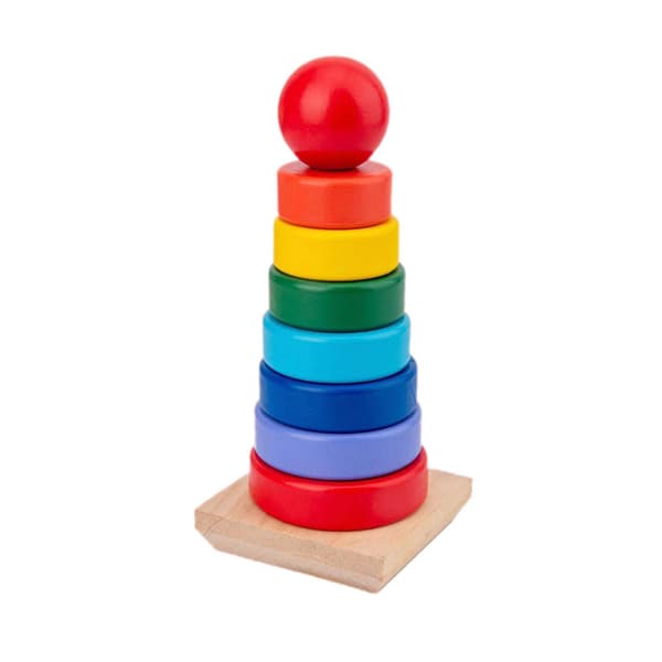 Geometric Stacking Toy - Developmental Toy, Motor Skills, Problem Solving, 2+, Gift for Boy or Girl
