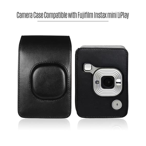 Compact Size Instant Camera Case PU Leather with Shoulder Strap Compatible with Fujifilm Fuji In