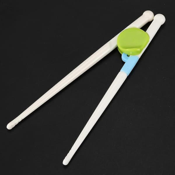 1 Pair Kids Beginner Chopsticks Training Aid Easy To Use Hot Colors: Green