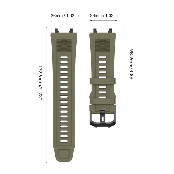 Replacement Straps Compatible with Amazfit T Rex2 Smartwatch Soft Silicone Bands Adjustable Wristband with Tools