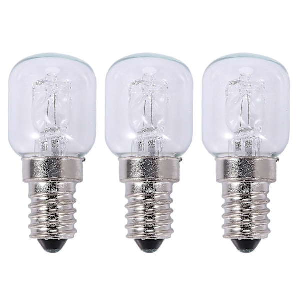 REMAKE 3x E14 högtemperaturslampa 500 grader 25W halogenlampa ugnslampa E14 250V 25W kvartslampa