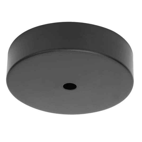 Aluminium Rund Form Loftlampe Lampefod Pæreholder DIY Lystilbehør Sort