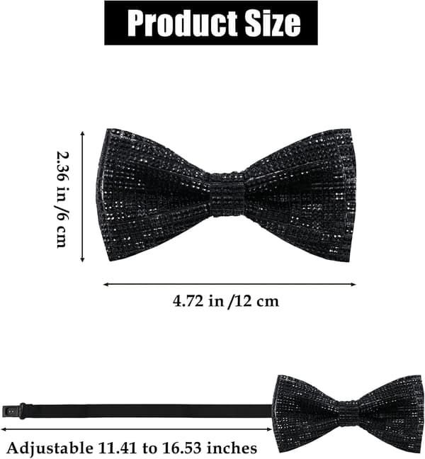 Paljettirusetit miehille strassilla, kimalteleva musta ruudullinen - Black Plaid