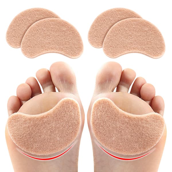 Dempende filtknotter for forfoten Beige