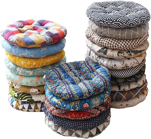 Stolputer Sett med 4 Stolputer for Uteplass, 40x40cm Hjem, Bil, Sofa