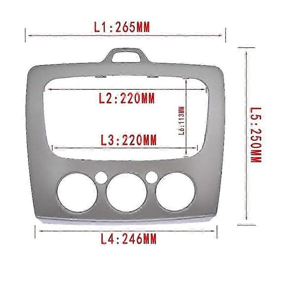 Bilradio DVD-panelram Lydinstrumentpanelram Kompatibel med Focus MK2 05-08 MK2.5 09-13