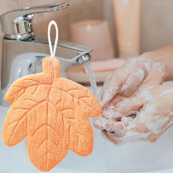 Små håndklær Korallfleece vaskeklut oransje - Orange