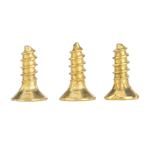 Iron Self-Tapping Screws, Antique Flat Head Screws 500g for Multiple Purposes (2x6mm Yellow)