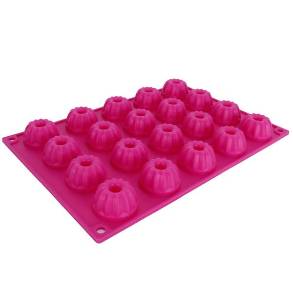 Rosrød silikoneform til bagning af kager, DIY, non-stick bageform til bagning af kager 0.3