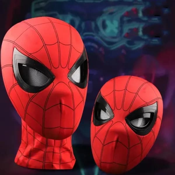 Spider-Man 1:1 Fjärrkontroll Elastisk Mask med Rörliga Ögon för Cosplay