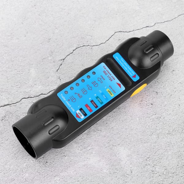 7-pin Trailer Plug Socket Tester Wiring Circuit Light Test Tool Resistance 12V