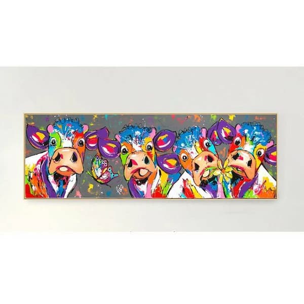 Färgko Heminredning Målning, Canvas Målning Utan Ram, 40X120cm