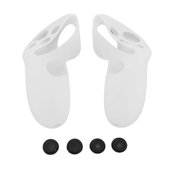Kontrollgrepbeskyttelse for Meta Quest 3 Silikon VR-kontrollgrep Beskyttende deksel med joystickbeskyttelse for Quest 3 VR-tilbehør