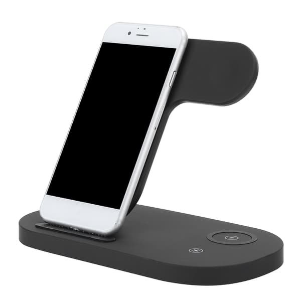 3-in-1 Waterfall Lamp Wireless Charger Stand Phone Watch Headset Fast Charging Station
