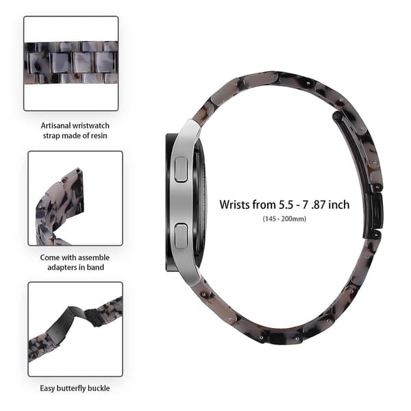 Til Garmin Vivoactive 4 Erstatningsrem 22mm Vandtæt Resin Urrem - Blækgrå Grå Stil U Garmin Vivoactive 4