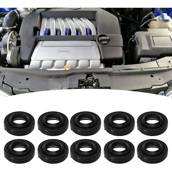 AC Compressor Shaft Seal Kit, Durable AC System Seal Kit, Direct Replacement, Long Durability for V5 AC Compressors